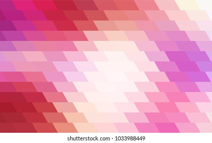 Light Red, Yellow vector abstract textured polygonal background. Blurry rectangular design. The pattern with repeating rectangles can be used for background.