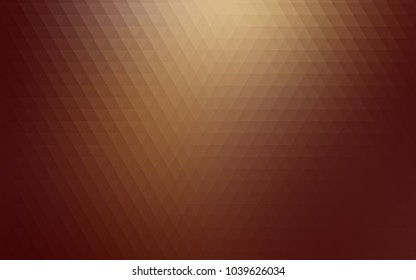Light Red, Yellow vector abstract mosaic template. Brand-new colored illustration in blurry style with gradient. The best triangular design for your business.