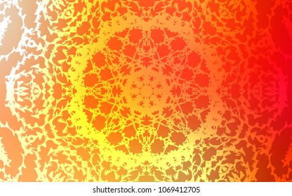 Light Red, Yellow vector abstract doodle wallpaper. Doodle illustration made by child in Origami style with gradient. The pattern can be used for coloring books and pages for kids.
