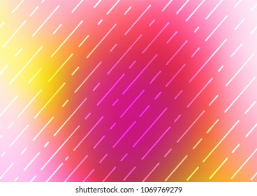 Light Red, Yellow vector abstract doodle template. Creative illustration in blurred style with doodles and Zen tangles. The pattern can be used for wallpapers and coloring books.