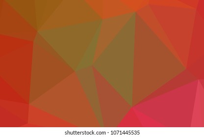Light Red, Yellow vector abstract mosaic background. A sample with polygonal shapes. Textured pattern can be used for background.