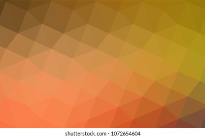 Light Red, Yellow vector abstract mosaic pattern. Glitter abstract illustration with an elegant design. That new template can be used for your brand book.