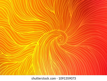 Light Red, Yellow vector abstract doodle template. Glitter abstract illustration with doodles and Zen tangles. Brand-new design for your business.
