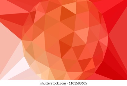 Light Red, Yellow vector abstract mosaic backdrop with a diamond. Colorful illustration in a polygonal style. Brand new style for your business design.