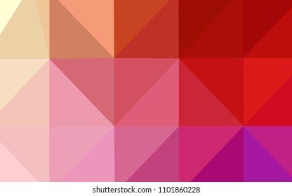 Light Red, Yellow vector abstract mosaic background. Glitter abstract illustration with an elegant design. Brand-new style for your business design.