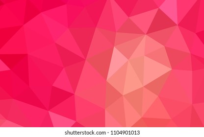 Light Red, Yellow vector abstract mosaic backdrop. Elegant bright polygonal illustration with gradient. New template for your brand book.