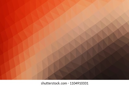 Light Red, Yellow vector abstract mosaic background. Creative illustration in halftone style with gradient. The textured pattern can be used for background.