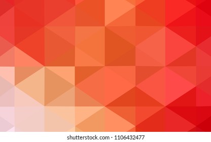 Light Red, Yellow vector abstract polygonal template. Polygonal abstract illustration with gradient. A completely new design for your business.