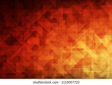 Light Red, Yellow vector abstract mosaic abstract mosaic. Brand new colored illustration in blurry style with gradient. The completely new template can be used for your brand book.