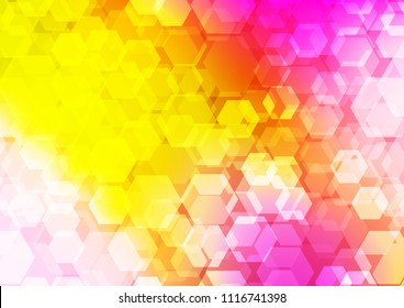 Light Red, Yellow vector abstract mosaic background. Glitter abstract illustration with an elegant design. hexagonal pattern for your business design. - Powered by Shutterstock - Get 15% off with code: PIKWIZARD15