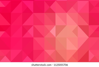 Light Red, Yellow vector abstract mosaic pattern. A completely new color illustration in a polygonal style. Brand new design for your business.