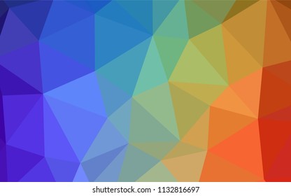 Light Red, Yellow vector abstract polygonal template. A completely new color illustration in a polygonal style. Brand new style for your business design.