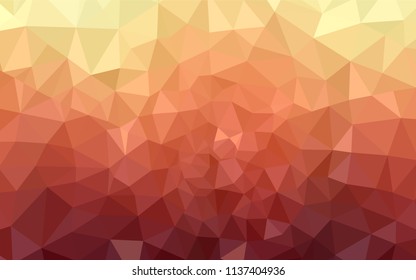 Light Red, Yellow vector abstract mosaic background. Colorful illustration in polygonal style with gradient. Brand new design for your business.