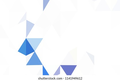 Light Red, Yellow vector abstract polygonal background. Colorful illustration in abstract style with triangles. A completely new design for your leaflet.
