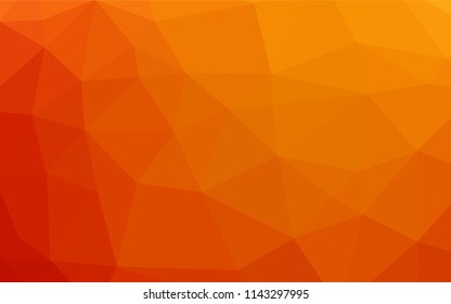 Light Red, Yellow vector abstract mosaic backdrop. Creative illustration in halftone style with gradient. Brand new design for your business.