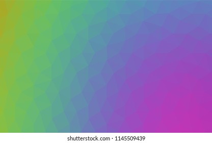 Light Red, Yellow vector abstract polygonal pattern. Creative illustration in halftone style with triangles. Pattern for a brand book's backdrop.