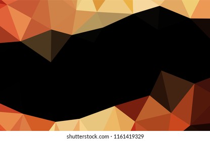 Light Red, Yellow vector abstract mosaic backdrop. Colorful abstract illustration with gradient. The polygonal design can be used for your web site.