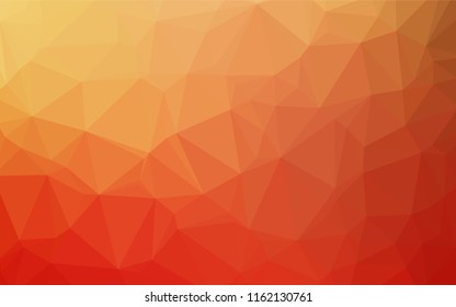 Light Red, Yellow vector abstract polygonal layout. Colorful illustration in abstract style with gradient. The polygonal design can be used for your web site.