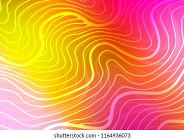Light Red, Yellow vector abstract doodle template. A vague abstract illustration with doodles in Indian style. The pattern can be used for heads of websites and designs.