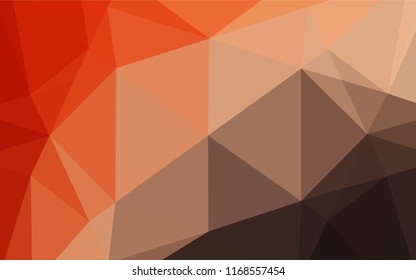 Light Red, Yellow vector abstract mosaic pattern. Colorful abstract illustration with gradient. The completely new template can be used for your brand book.