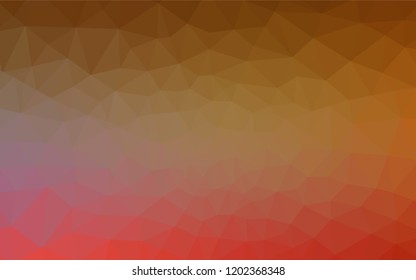 Light Red, Yellow vector abstract mosaic backdrop. Glitter abstract illustration with an elegant triangles. Completely new template for your banner.