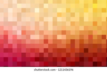 Light Red, Yellow vector abstract textured polygonal background. Blurry rectangular design. The pattern with repeating rectangles can be used for background.