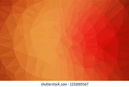 Light Red, Yellow vector abstract mosaic backdrop. Modern geometrical abstract illustration with gradient. The elegant pattern can be used as part of a brand book.