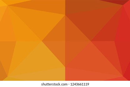 Light Red, Yellow vector abstract mosaic pattern. A completely new color illustration in a vague style. Brand new style for your business design.