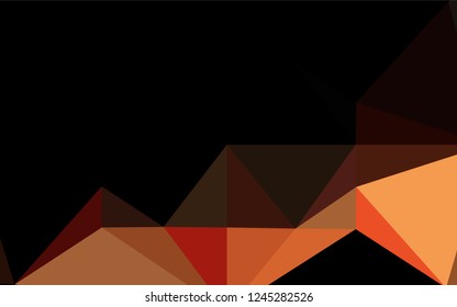 Light Red, Yellow vector abstract mosaic pattern. Shining colored illustration in a Brand new style. A new texture for your design.