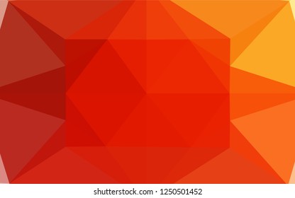 Light Red, Yellow vector abstract polygonal texture. Shining colored illustration in a Brand new style. The completely new template can be used for your brand book.