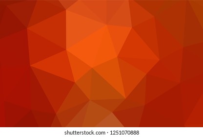 Light Red, Yellow vector abstract mosaic backdrop. Modern abstract illustration with triangles. Brand new style for your business design.