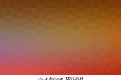Light Red, Yellow vector abstract polygonal pattern. Modern abstract illustration with triangles. Polygonal design for your web site.