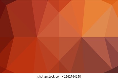 Light Red, Yellow vector abstract polygonal layout. A completely new color illustration in a vague style. A completely new design for your business.