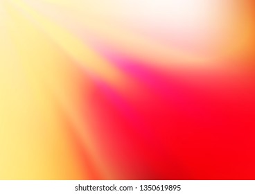 Light Red, Yellow vector abstract blurred template. A vague abstract illustration with gradient. Brand new design for your business.