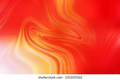 Light Red, Yellow vector abstract layout. Creative illustration in halftone style with gradient. Completely new design for your business.
