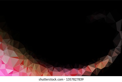 Light Red, Yellow vector abstract polygonal texture. Colorful illustration in abstract style with gradient. The completely new template can be used for your brand book.