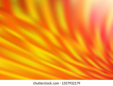 Light Red, Yellow vector abstract bokeh pattern. Creative illustration in halftone style with gradient. The blurred design can be used for your web site.