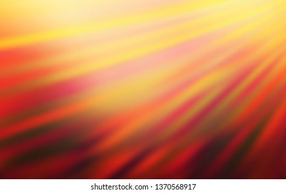 Light Red, Yellow vector abstract bright template. Glitter abstract illustration with gradient design. Elegant background for a brand book.