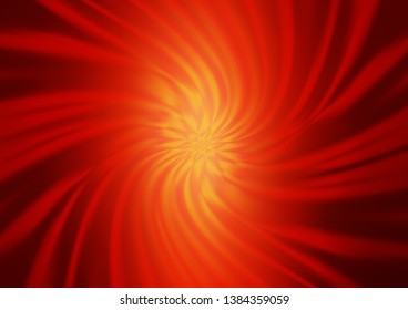 Light Red, Yellow vector abstract bokeh pattern. Glitter abstract illustration with an elegant design. A completely new template for your design.