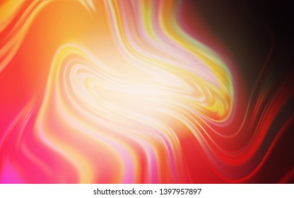 Light Red, Yellow vector abstract layout. Creative illustration in halftone style with gradient. The best blurred design for your business.