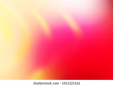 Light Red, Yellow vector abstract blurred template. Colorful abstract illustration with gradient. A new texture for your design.