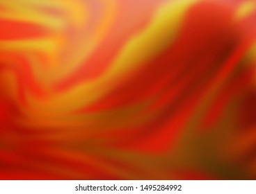 Light Red, Yellow vector abstract blurred pattern. Modern geometrical abstract illustration with gradient. A completely new template for your design.