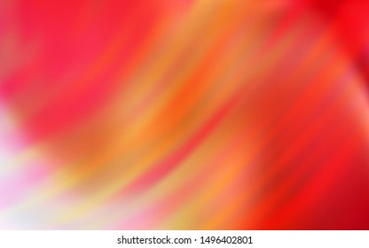 Light Red, Yellow vector abstract blurred background. An elegant bright illustration with gradient. The best blurred design for your business.