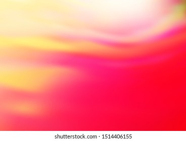 Light Red, Yellow vector abstract background. An elegant bright illustration with gradient. The best blurred design for your business.