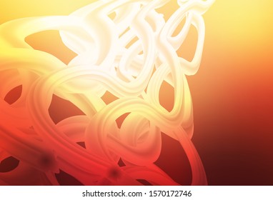 Light Red, Yellow vector abstract layout. Creative illustration in halftone style with gradient. Smart design for your work.