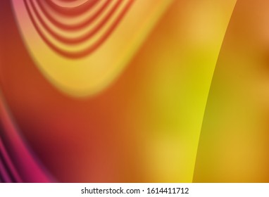 Light Red, Yellow vector abstract bright pattern. A completely new colored illustration in blur style. Smart design for your work.