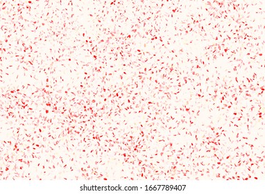 Light Red, Yellow vector abstract design with leaves. Creative illustration in blurred style with leaves. Textured pattern for websites, banners.