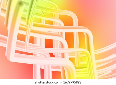 Light Red, Yellow vector abstract blurred layout. A completely new colored illustration in blur style. New style for your business design.