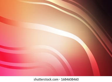 Light Red, Yellow vector abstract bright template. Modern abstract illustration with gradient. New way of your design.