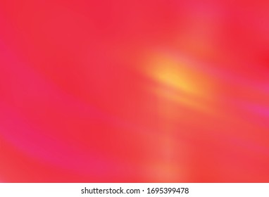 Light Red, Yellow vector abstract blurred layout. An elegant bright illustration with gradient. The best blurred design for your business.